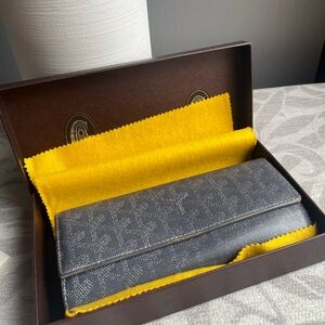 Goyard Gray Long Wallet